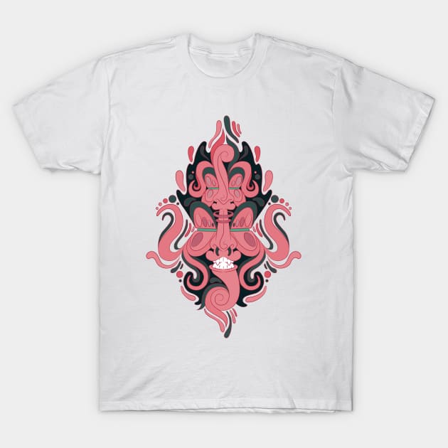 Bubble Gum Demon T-Shirt by alexwallgrays